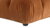 Marcel 36" Bubble Modular Modern Cocktail Ottoman, Burnt Orange