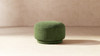 Fuji 15" Mushroom Footstool Ottoman, Moss Green Fleeced Teddy