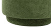 Fuji 15" Mushroom Footstool Ottoman, Moss Green Fleeced Teddy