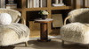 Bolin 18" Round Pillar Burl Wood Accent Side Table, Walnut Brown