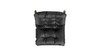 Oxford 26.5" Leather Mid-Century Modern Accent Chair, Noir Black