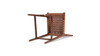 Andre 26" Woven Leather Counter Stool with Back, Pecan Brown