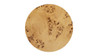 Nebula 22" Burl Wood Accent Pillar Side Table, Warm Natural Brown