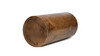 Nebula 29.5" Burl Accent Pillar Side Table, Medium Brown Walnut