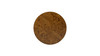 Nebula 29.5" Burl Accent Pillar Side Table, Medium Brown Walnut