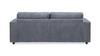 Goliath 86" Oversized Double Chaise Lounge Sofa Bed, Carbon Gray