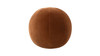 Luna 12" Round Sphere Accent Ball Throw Pillow, Burnt Orange