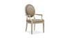 Vivienne Upholstered Leather Dining Arm Chair