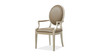 Vivienne Upholstered Leather Dining Arm Chair