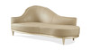 Chantelle LAF Leather Upholstered Single Arm Chaise Lounge Sofa