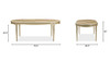 Champagne gold base enhances elegance and luxury appeal Dining Table