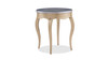 Carina Resin Top Side Table with Cabriole Legs