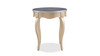 Carina Resin Top Side Table with Cabriole Legs