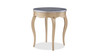 Carina Resin Top Side Table with Cabriole Legs