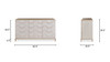 Selene Mother of Pearl 4-Door Credenza