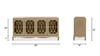 Marlow Lattice 4-Door Credenza