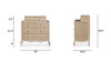 Helena 5-Drawer Chest Tallboy Dresser