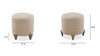 Bijou Round Upholstered Stool Ottoman