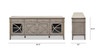 Dauphin 71" TV Stand Storage Display Console Table
