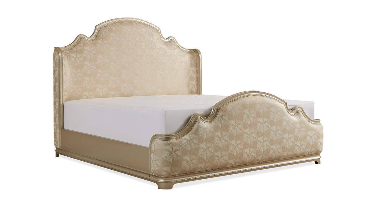 Venetia Wingback Upholstered Shelter Platform Bed