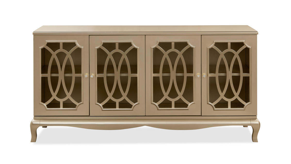Marlow Lattice 4-Door Credenza