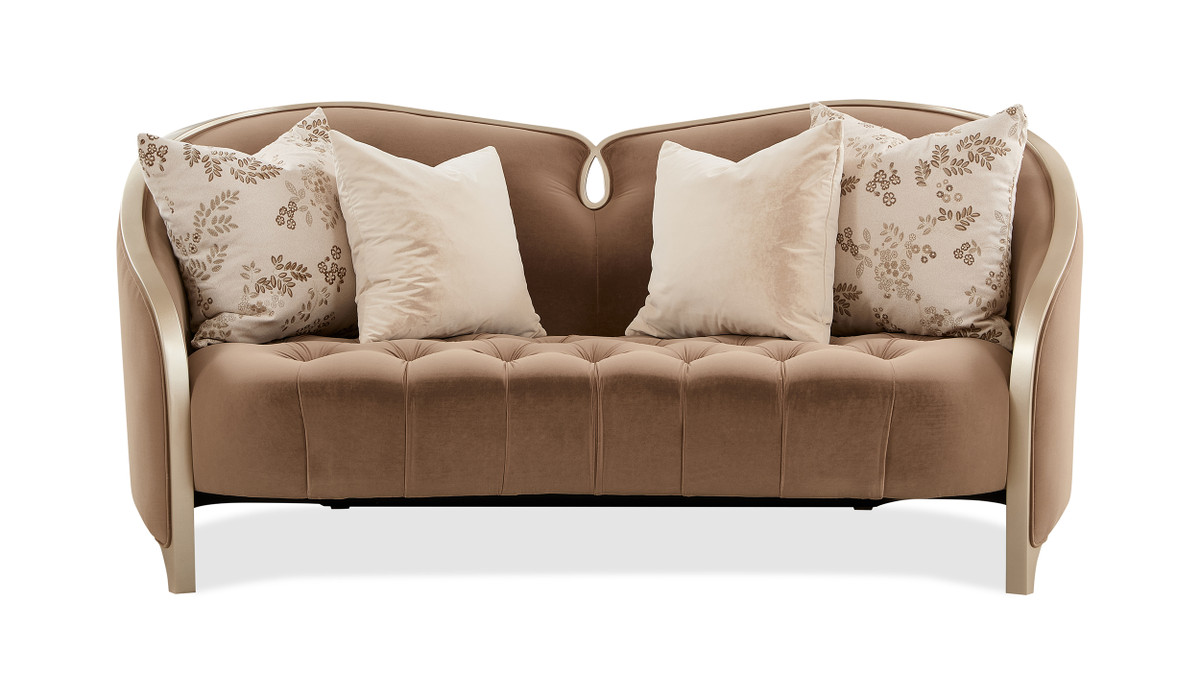 Amara 3-Seater Upholstered Barrel Sofa