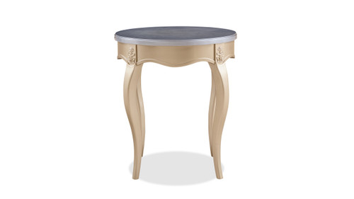 Carina Resin Top Side Table with Cabriole Legs