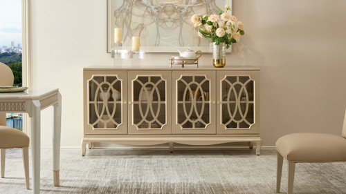 Marlow Lattice 4-Door Credenza
