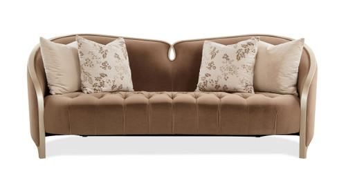 Amara 2-Seater Upholstered Barrel Loveseat