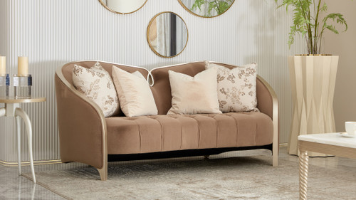 Amara 3-Seater Upholstered Barrel Sofa