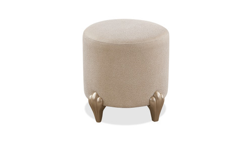 Bijou Round Upholstered Stool Ottoman