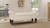 Kathy Roll Arm Entryway Accent Bench, Sky Neutral Beige