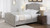 Marcella Upholstered Shelter Headboard Bed Set, Queen, Silver Grey