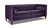 Jack 84" Modern Tuxedo Tufted Sofa, Purple