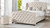 Marcella Upholstered Shelter Headboard Bed Set, Queen, Sky Neutral Beige