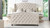 Marcella Upholstered Shelter Headboard Bed Set, Queen, Sky Neutral Beige
