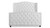 Marcella Upholstered Shelter Headboard Bed Set, Queen, Bright White