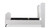 Marcella Upholstered Shelter Headboard Bed Set, Queen, Bright White
