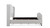 Marcella Upholstered Shelter Headboard Bed Set, King, Bright White