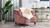 La Rosa Victorian Tufted Upholstered Accent Chair, Ash Rose
