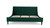 Aspen Vertical Tufted Headboard Platform Bed Set, King, Evergreen
