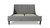 Aspen Vertical Tufted Headboard Platform Bed Set, Queen, Opal Grey