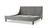Aspen Vertical Tufted Headboard Platform Bed Set, King, Opal Grey