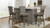 Williams 31” Swivel Bar Stool with Armrests, Heathered Grey