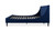 Aspen Vertical Tufted Headboard Platform Bed Set, King, Navy Blue
