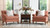 Alana 38" Lawson Accent Arm Chair Metal Casters, Peach Orange