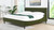 Aspen Vertical Tufted Headboard Platform Bed Set, King, Olive Green