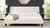 Aspen Vertical Tufted Headboard Platform Bed Set, King, Cloud White