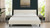 Aspen Vertical Tufted Headboard Platform Bed Set, King, Cloud White