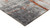 Quarry 5 x 6.5" Abstract Area Rug, Gray & Orange Polypropylene